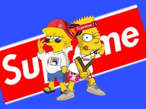 supreme high bart simpson wallpaper.